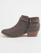SODA Portia Gray Womens Booties image number 3