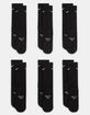 NIKE Everyday 6 Pack Kids Cushioned Crew Socks image number 2
