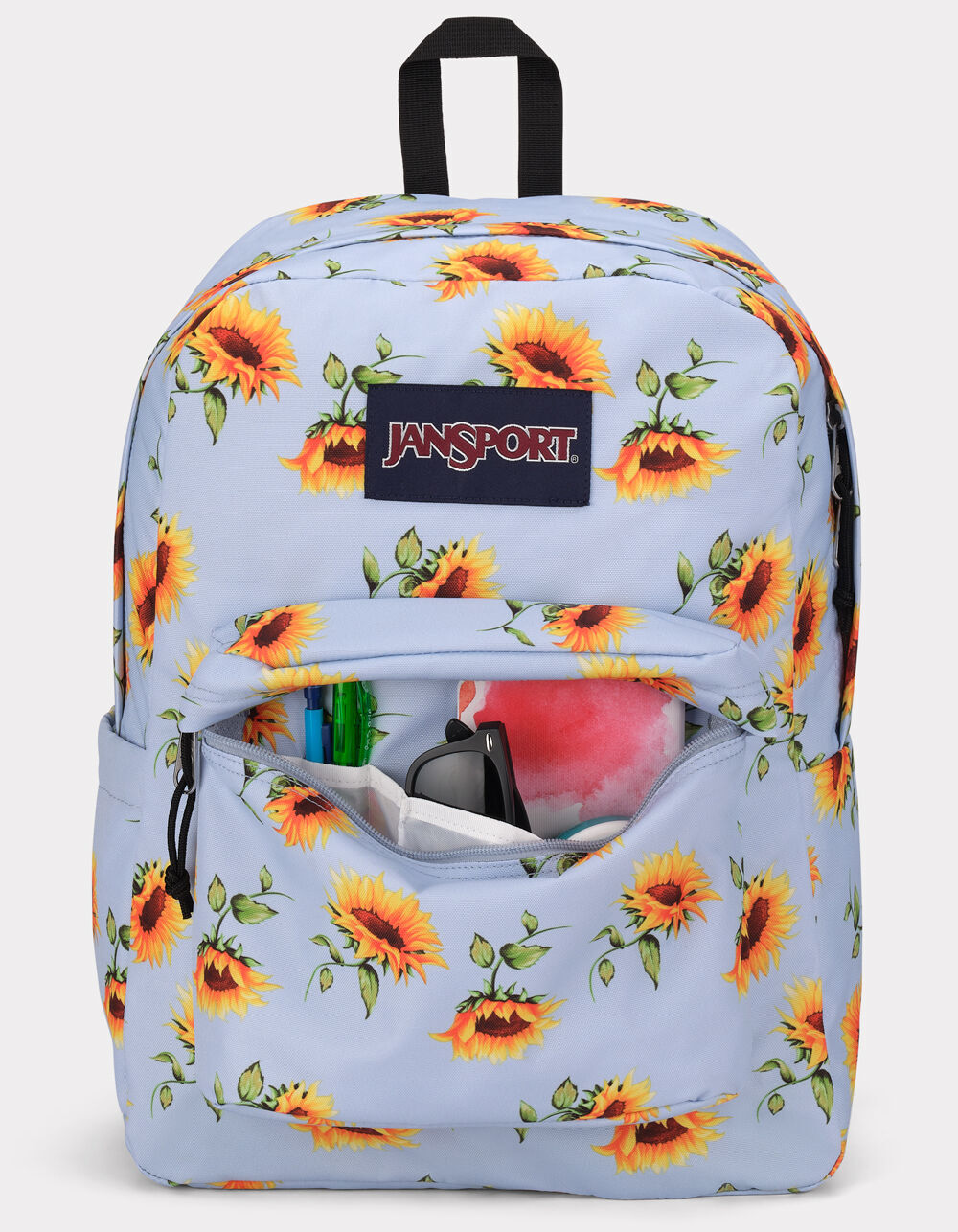 JANSPORT SuperBreak Plus Backpack - BLUE DUSK SUNFLOWER - ONE SIZE
