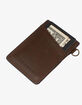 THREAD Chocolate Vertical Leather Wallet image number 2