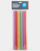 KIKKERLAND 24 Pack Rainbow Reusable Straws image number 1