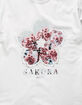 LA FAMILIA Sakura White Mens T-Shirt image number 2