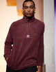ADIDAS 1/2 Zip Fleece Teddy Mens Sweatshirt image number 1