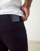 RSQ Mens Slim Taper Black Jeans image number 4