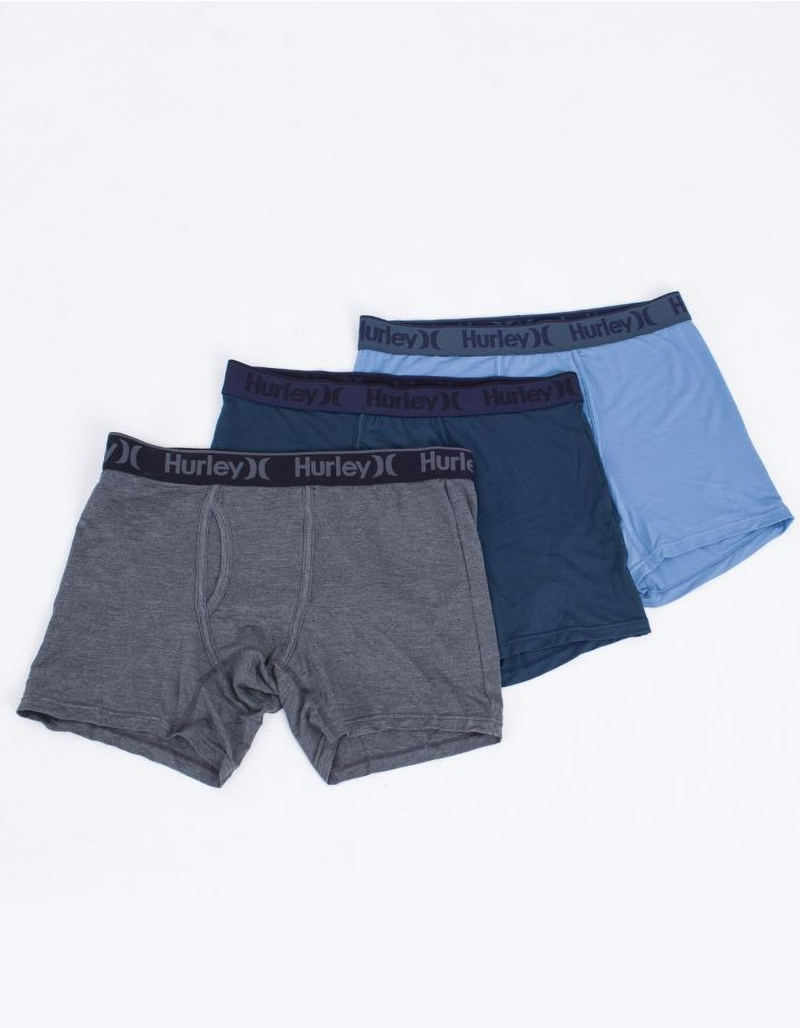 HURLEY Supersoft Mens Boxer Briefs 3 Pack image number 0