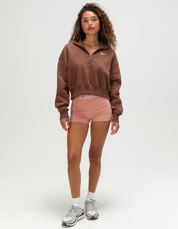 NIKE Sportswear Phoenix Fleece Womens Half-Zip Cropped Sweatshirt Alternative Image