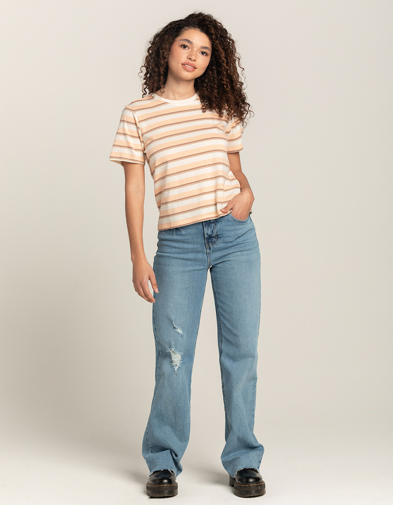 FULL TILT Womens Stripe Tee image number 3