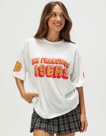 JUNK FOOD San Francisco 49ers Halfback Womens Jersey Tee Primary Image