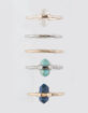 FULL TILT 5 Piece Stone Rings image number 1