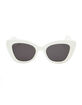 DIFF EYEWEAR Raven White & Gray Sunglasses image number 2