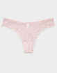 FULL TILT Allover Lace Thong image number 2