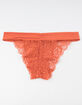 FULL TILT Essential Lace Rust Bikini Panties image number 1