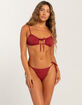 DAMSEL Texture Cinch Bralette Bikini Top image number 5