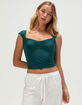 TILLYS Womens Cap Sleeve Cinch Front Tee image number 1
