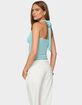 EDIKTED Lovina Textured Striped Halter Top image number 3