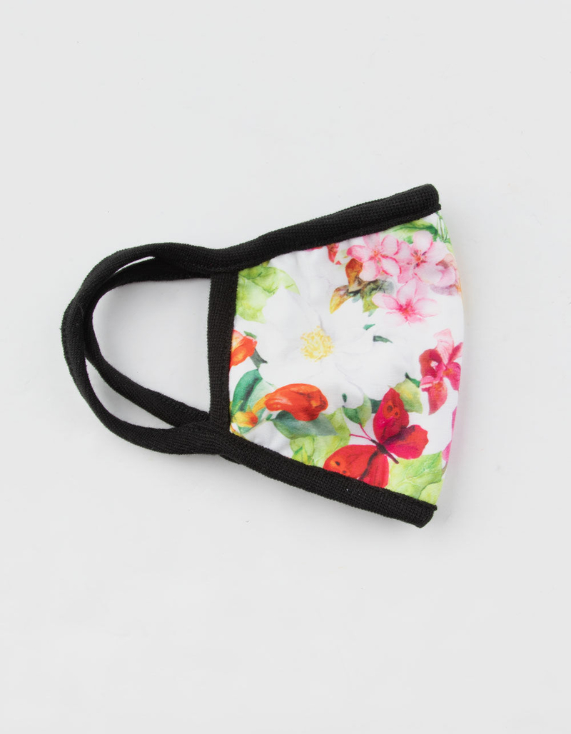 Floral Butterfly Fashion Face Mask image number 1