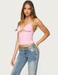 EDIKTED Lital Backless Cut Out Textured Top image number 4