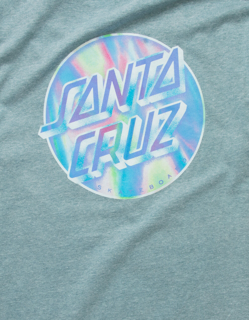 SANTA CRUZ Iridescent Dot Eco Mens Aqua T-Shirt image number 2