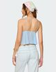 EDIKTED Ruffle Sheer Chiffon Babydoll Tank Top image number 4