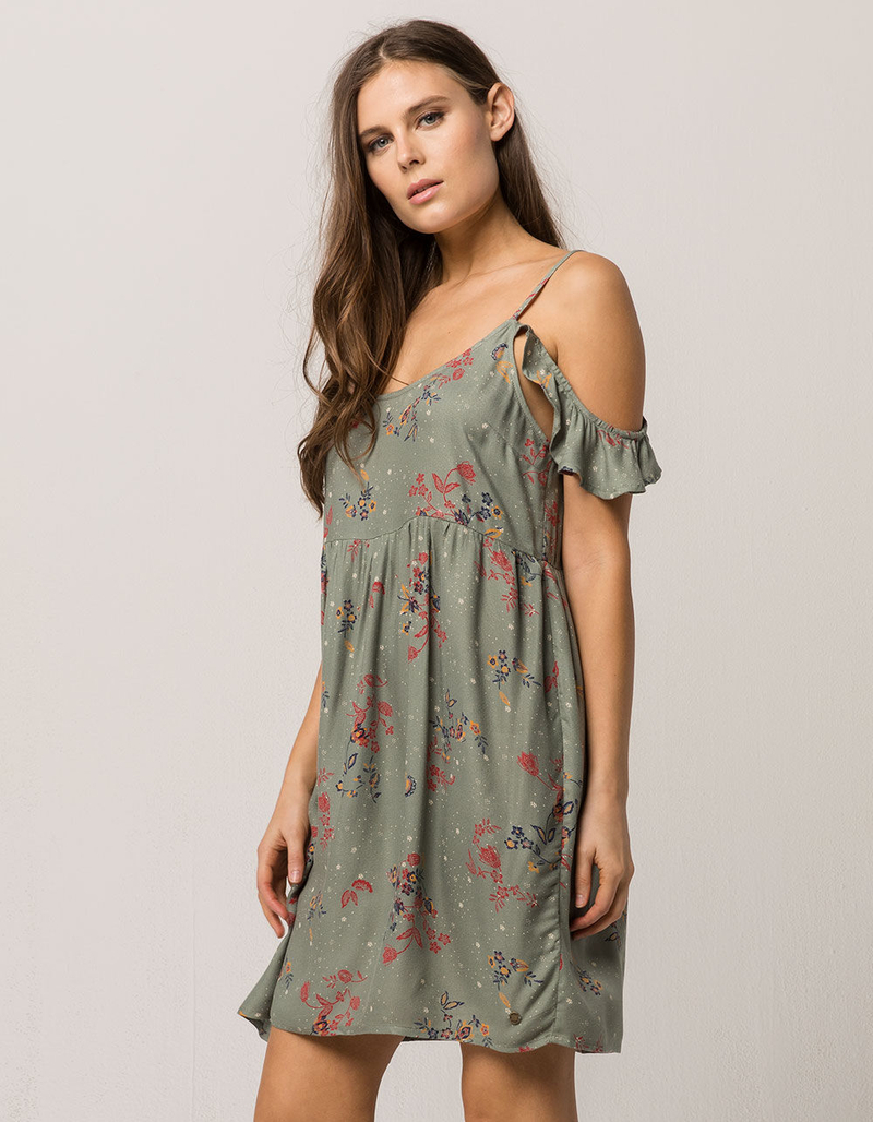 ROXY Do It My Way Cold Shoulder Babydoll Dress image number 1