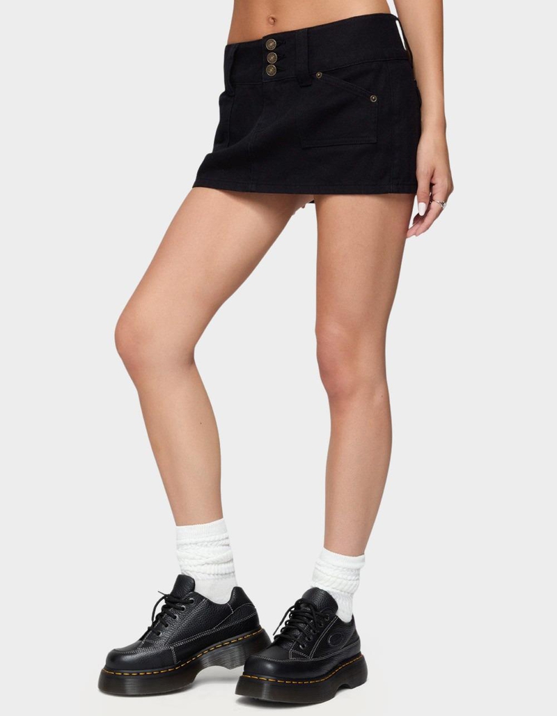 EDIKTED Mckinley Denim Mini Skirt image number 1