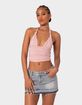 EDIKTED Lillie Knotted Halter Top image number 1