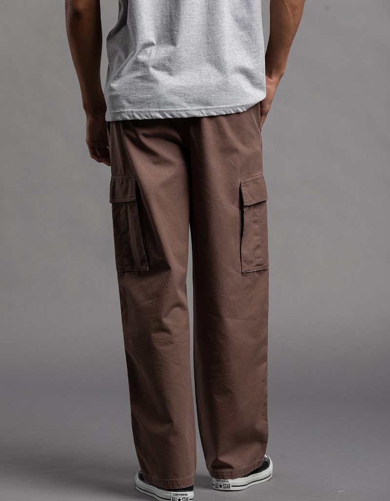 RSQ Mens Loose Cargo Pants DARK BROWN Tillys
