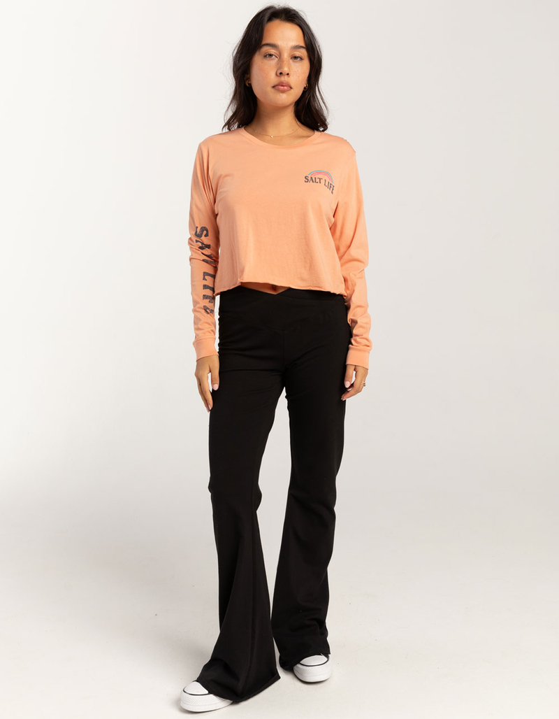 SALT LIFE Take Away Womens Long Sleeve Crop Tee image number 3