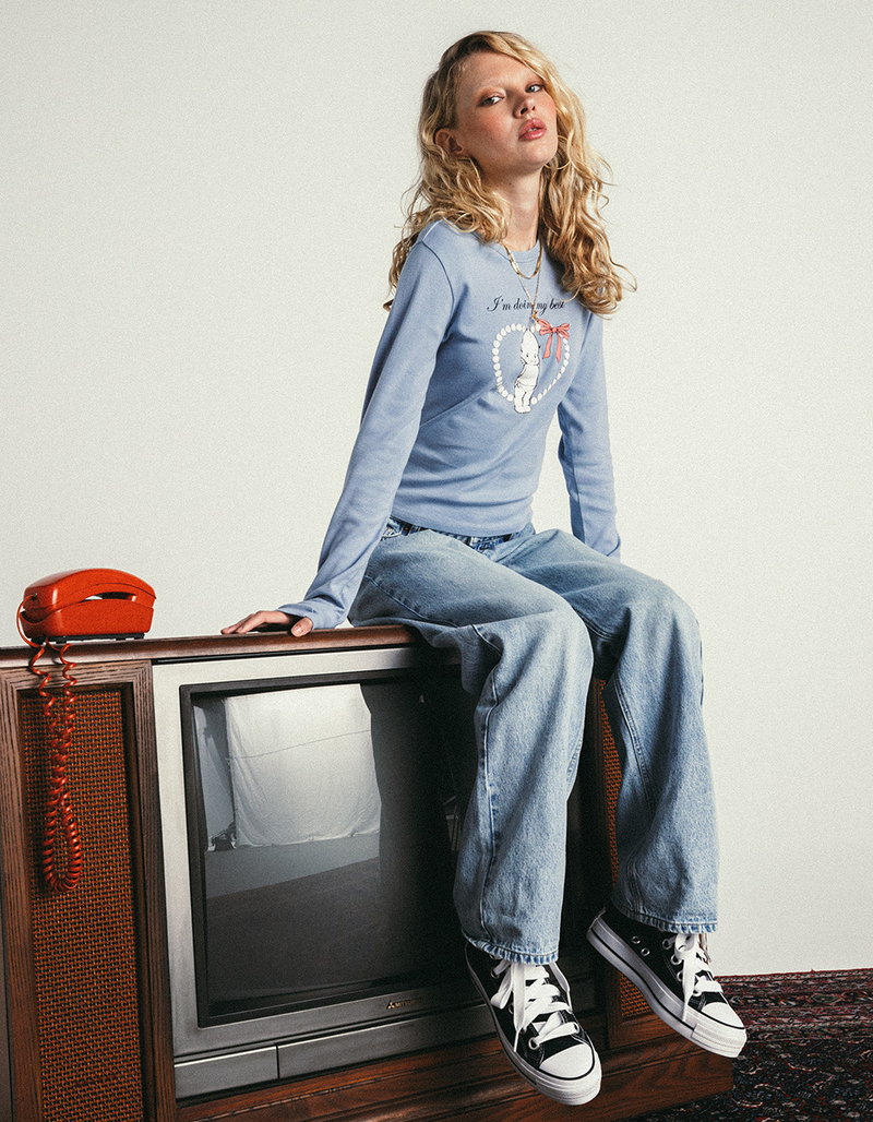 KEWPIE Pretty Bow Womens Long Sleeve Tee image number 5