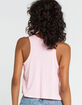 HEART & HIPS High Neck Cropped Loose Womens Pink Tank image number 3