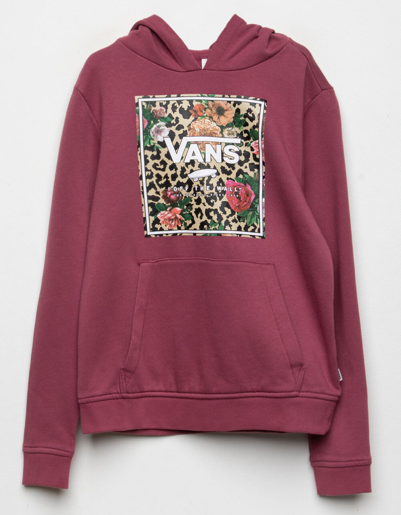 VANS Leopard Floral Girls Hoodie image number 1