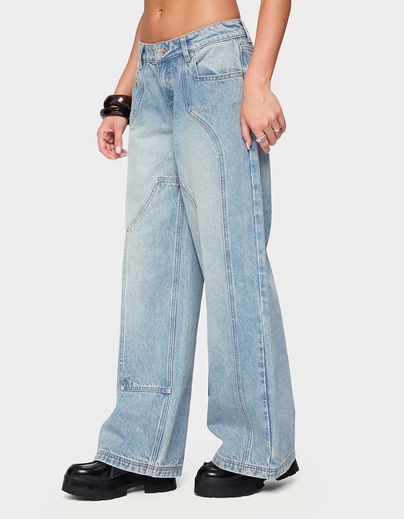EDIKTED Dema Western Low Rise Jeans image number 1