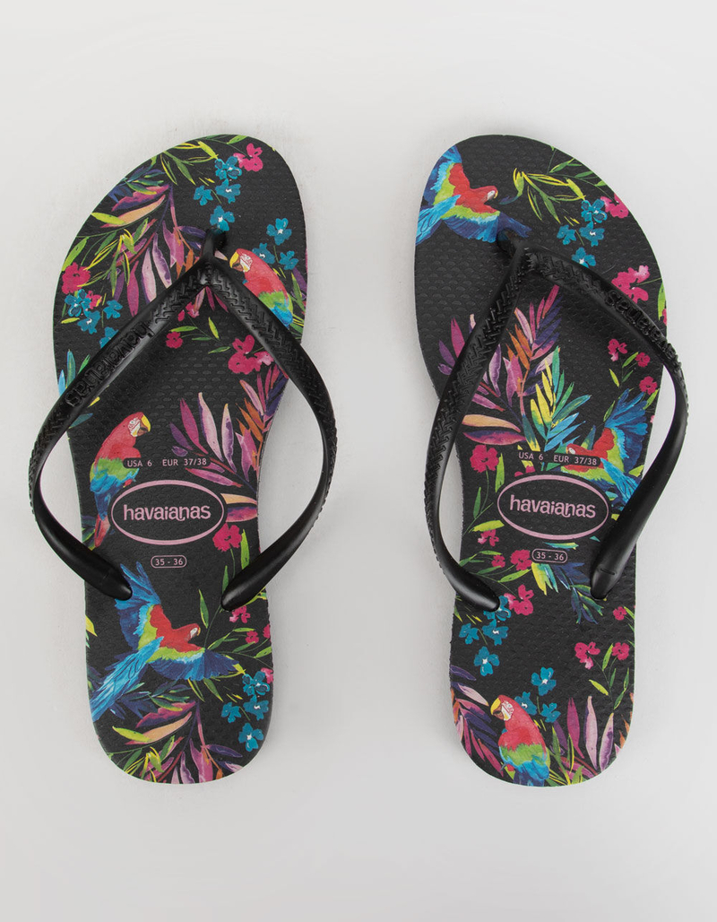 HAVAIANAS Slim Tropical Floral Womens Sandals image number 1