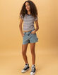 FULL TILT Girls Stripe Ringer Tee image number 4