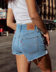 LEVI'S 501 High Rise Womens Denim Shorts - Oxnard Athens image number 8