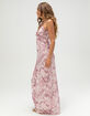 FULL TILT Floral Mesh Womens Maxi Dress image number 3