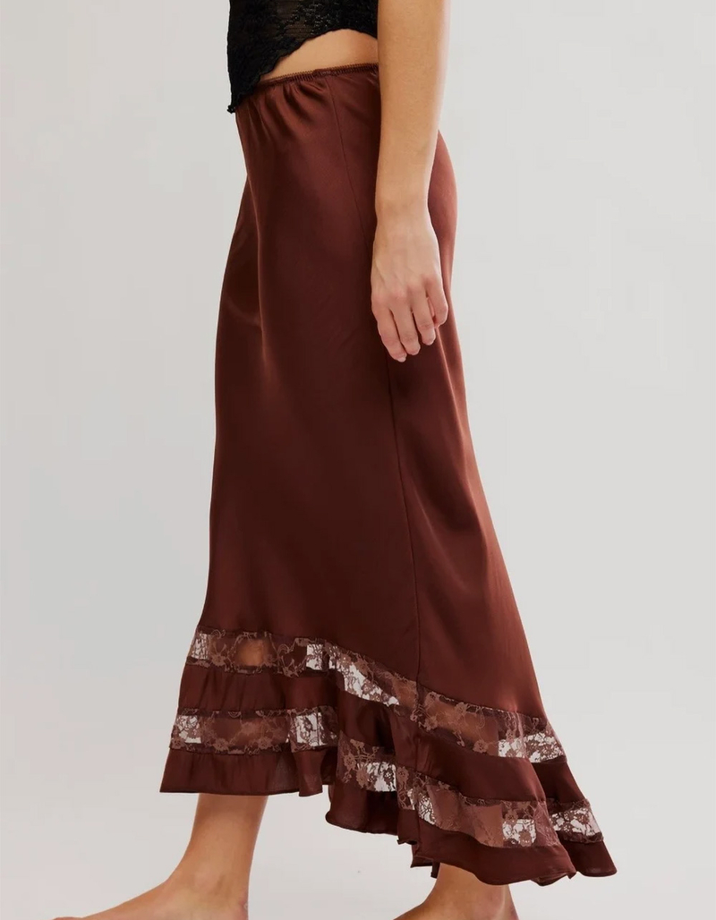 FREE PEOPLE Long Lost Lover Womens Maxi Slip Skirt image number 2