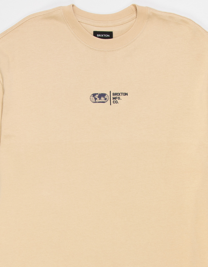 BRIXTON Union Mens Relaxed Heavyweight Tee image number 2