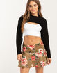 FULL TILT Low Rise Satin Womens Mini Skirt image number 5