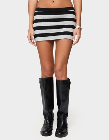 EDIKTED Kezia Striped Knit Mini Skort Primary Image