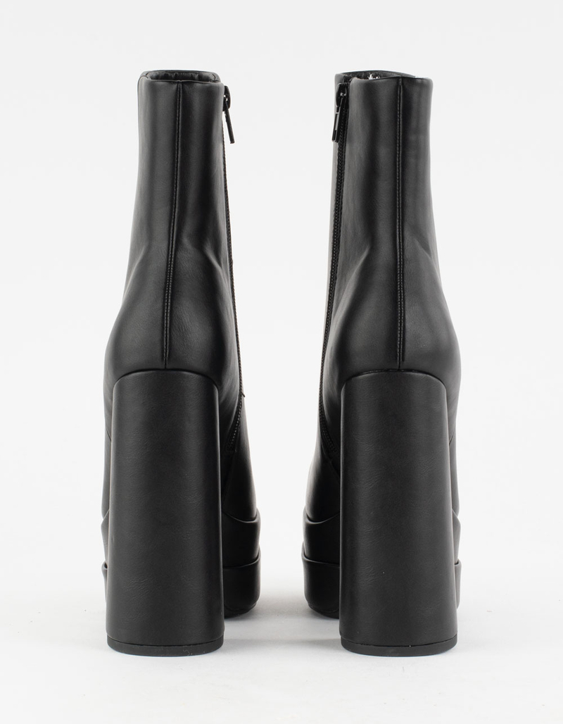 SODA Womens Double Platform Ankle Boots image number 3