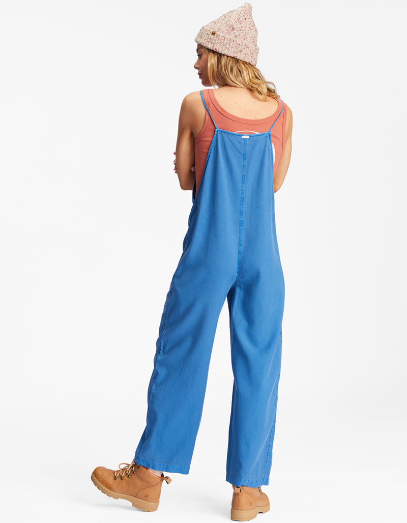 BILLABONG Beach Cruiser Womens Wide-Leg Overalls image number 2