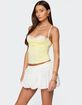 EDIKTED Linnea Layered Contrast Lacey Bra Top image number 3