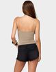 EDIKTED Harlow Gathered V-Neck Bodysuit image number 3