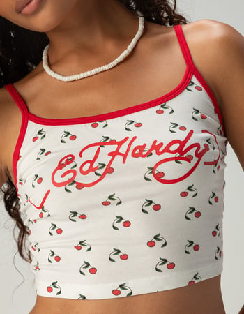 ED HARDY Cherries Womens Sleeper Cami Alternative Image