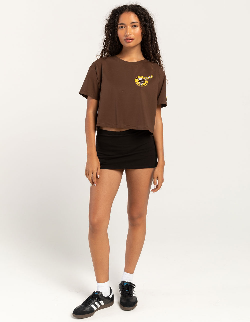 PRO STANDARD San Diego Padres Womens Crop Tee - BROWN | Tillys