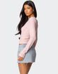 EDIKTED Rosemarie Lacey Waffle Top image number 5