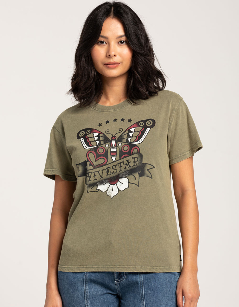 FIVESTAR GENERAL CO. Butterfly Womens Boyfriend Tee image number 0
