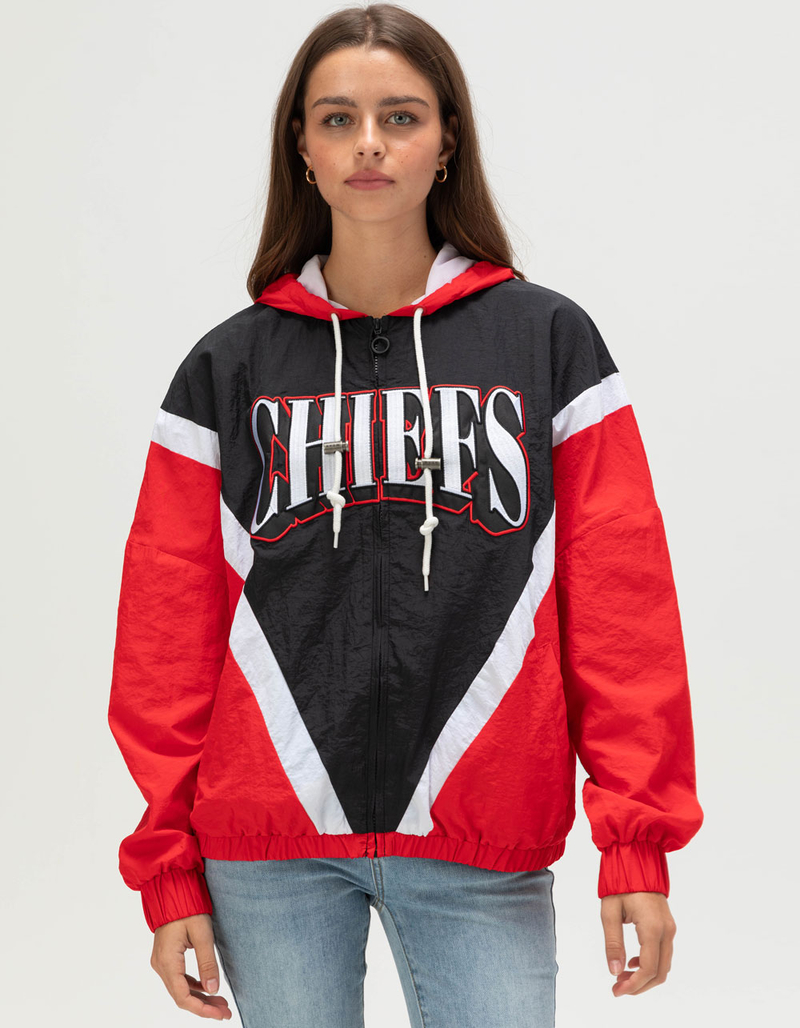 WEAR BY ERIN ANDREWS Kansas City Chiefs Womens Windbreaker Jacket image number 0