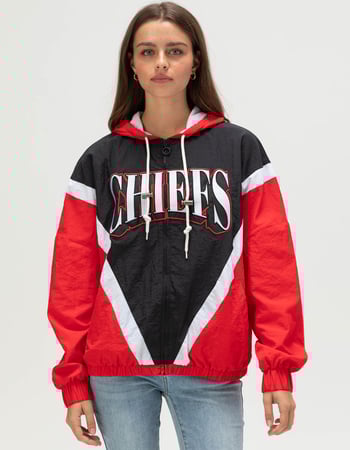 WEAR BY ERIN ANDREWS Kansas City Chiefs Womens Windbreaker Jacket Primary Image